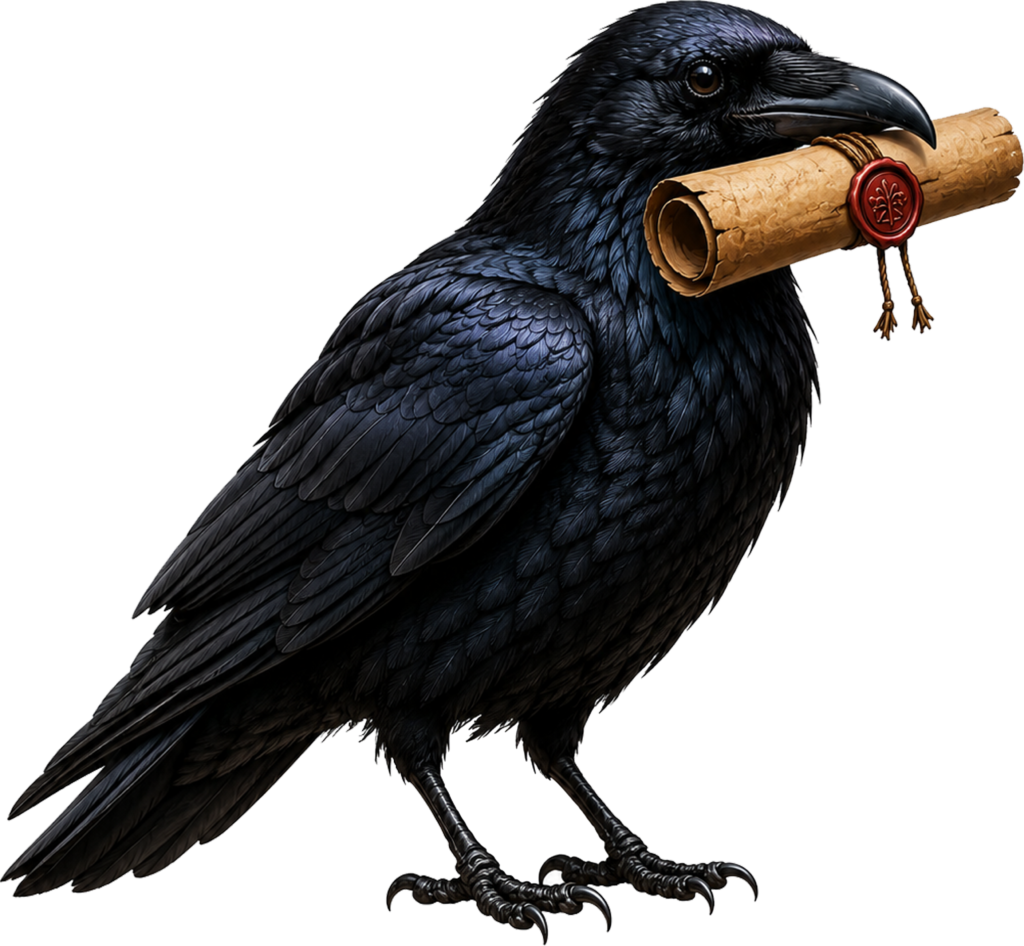 crow mail transparent