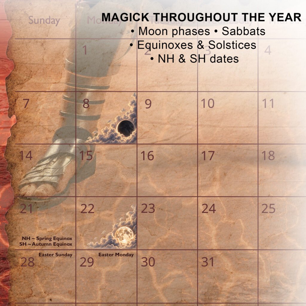 Mystic Men 2027 calendar close up