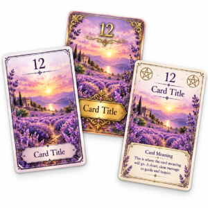 lavender sunset oracle card collection
